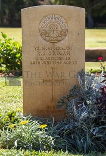 BEIRUT WAR CEMETERY - O'REGAN, ROY SAMUEL